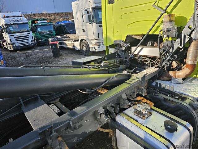 Camión portacontenedores de gancho SCANIA R500 LB6X2HHZ, RETARDER Blatt/Blatt 3xPi