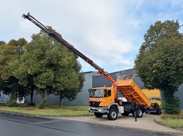 Kuorma-autoon asennettu nosturi Mercedes-Benz AXOR 1833 - 4x4 - Kipper - Kran - EURO5