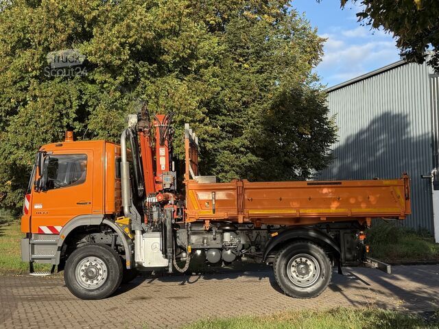 Kuorma-autoon asennettu nosturi Mercedes-Benz AXOR 1833 - 4x4 - Kipper - Kran - EURO5
