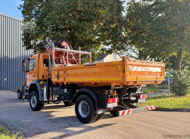 Kuorma-autoon asennettu nosturi Mercedes-Benz AXOR 1833 - 4x4 - Kipper - Kran - EURO5