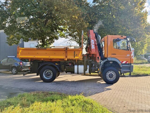 Kuorma-autoon asennettu nosturi Mercedes-Benz AXOR 1833 - 4x4 - Kipper - Kran - EURO5