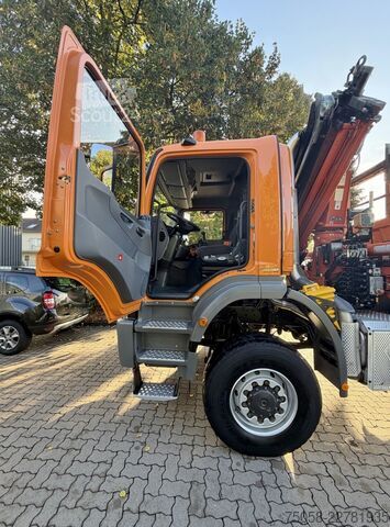 Kuorma-autoon asennettu nosturi Mercedes-Benz AXOR 1833 - 4x4 - Kipper - Kran - EURO5