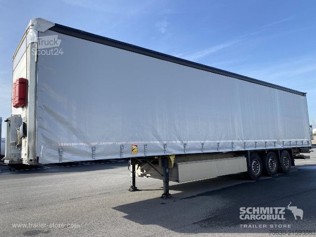 Semi-reboque aberto com lona Schmitz Cargobull Semitrailer Curtainsider Standard Hayon