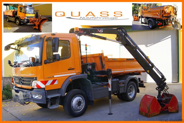 Háromoldalas billenős teherautó Mercedes-Benz ATEGO 1624 4x4/TÜV/Euro 5/HIAB/MEILLER/Winterdienst