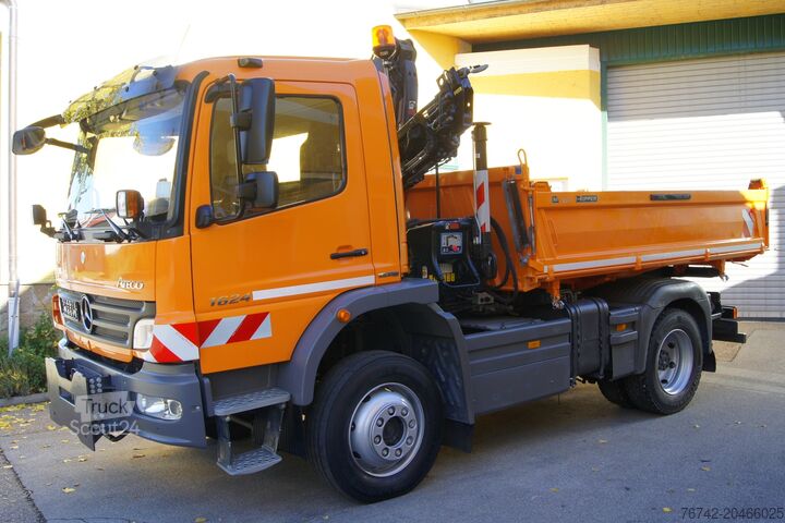 Háromoldalas billenős teherautó Mercedes-Benz ATEGO 1624 4x4/TÜV/Euro 5/HIAB/MEILLER/Winterdienst
