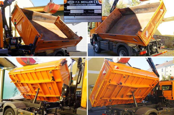 Háromoldalas billenős teherautó Mercedes-Benz ATEGO 1624 4x4/TÜV/Euro 5/HIAB/MEILLER/Winterdienst