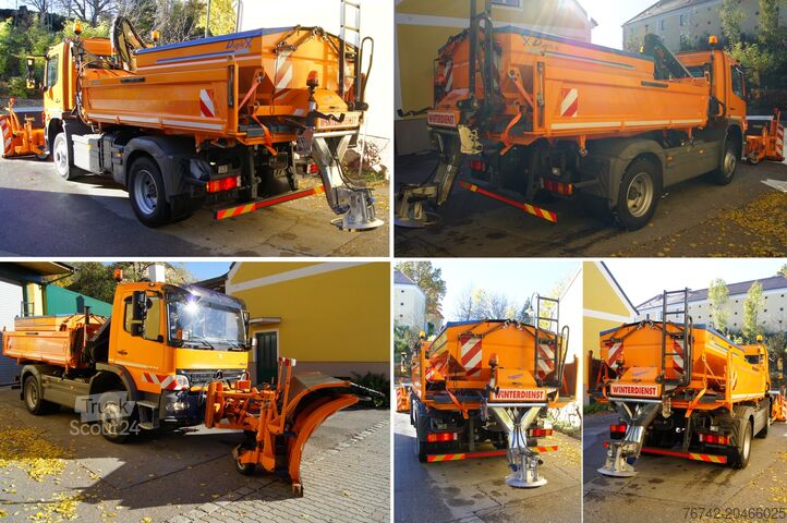 Háromoldalas billenős teherautó Mercedes-Benz ATEGO 1624 4x4/TÜV/Euro 5/HIAB/MEILLER/Winterdienst