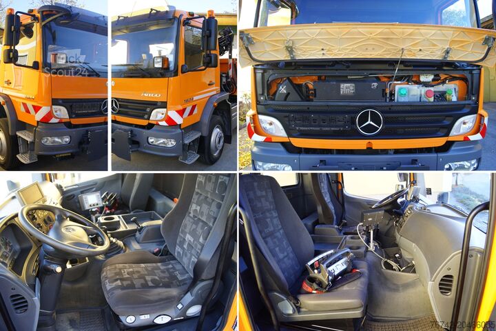 Teherautó daru Mercedes-Benz ATEGO 1624 4x4/TÜV/Euro 5/HIAB/MEILLER/Winterdienst