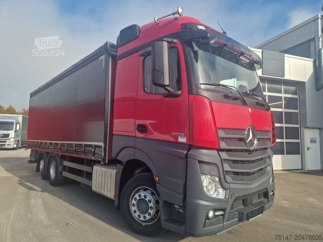 Camion plateau avec bâche MERCEDES-BENZ 2536 L 6x2*4 Lenk/Lift Retarder Edscha ACC