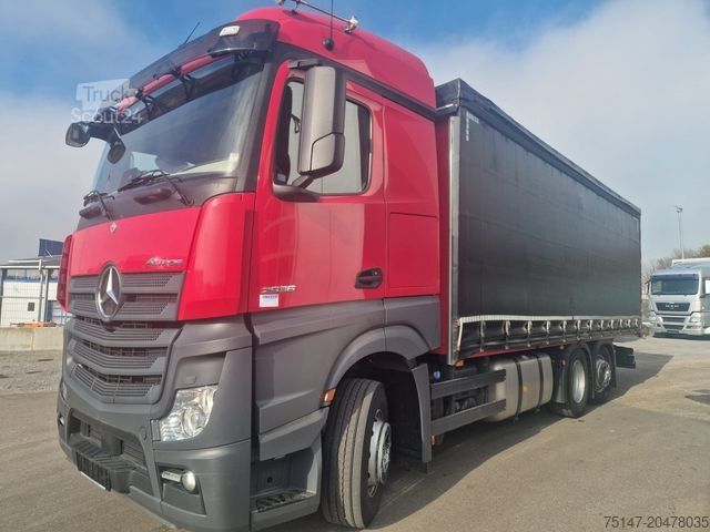 Camion plateau avec bâche MERCEDES-BENZ 2536 L 6x2*4 Lenk/Lift Retarder Edscha ACC