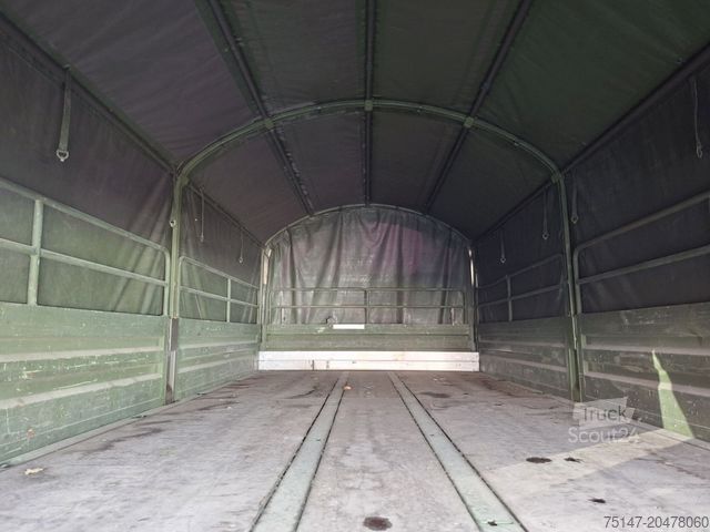 Camion plateau avec bâche MERCEDES-BENZ 1017 A 4x4 5t TMIL 3-Sitze Allrad Pritsche+Plane