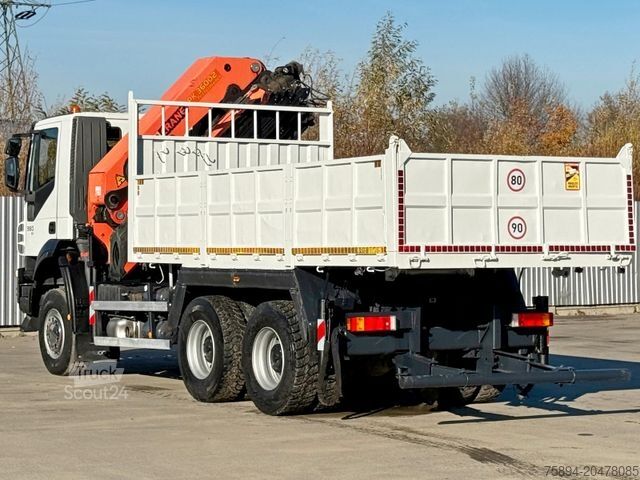 Teherautóra szerelt daru IVECO TRAKKER 360 * Kipper 5,15m* KRAN /FUNK * 6x6