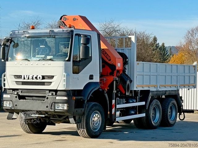 Billenő teherautó IVECO TRAKKER 360 * Kipper 5,15m* KRAN /FUNK * 6x6
