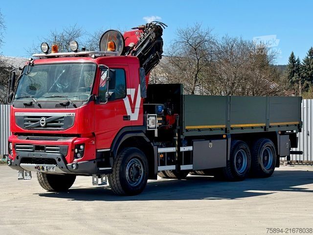 Macara montată pe camion VOLVO FMX 420 PRITSCHE 5,80m *HMF 2420 K8+FUNK/6x6