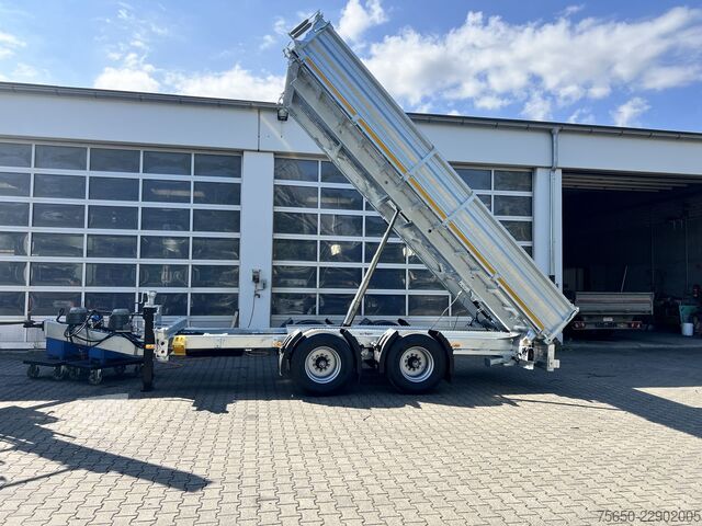 Kippanhänger Möslein TTD 19 B  19 t Tandemkipper- Tieflader hydraulischer Klappe Breitbereifung