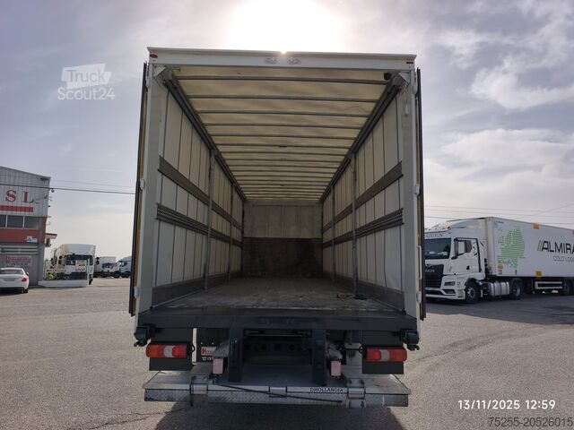 Camión plataforma con toldo MERCEDES BENZ 1830 ANTOS EURO 6