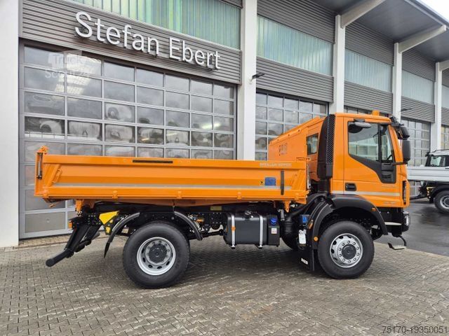 Three-sided tipper truck IVECO ML150E28W 4x4 Meiller Dreiseitenkipper 2xAHK