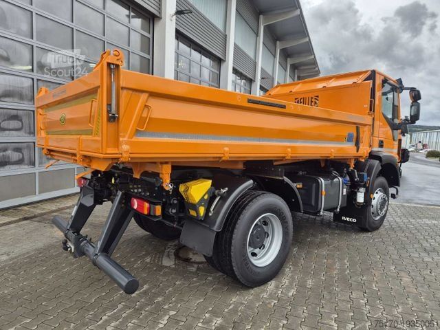 Three-sided tipper truck IVECO ML150E28W 4x4 Meiller Dreiseitenkipper 2xAHK