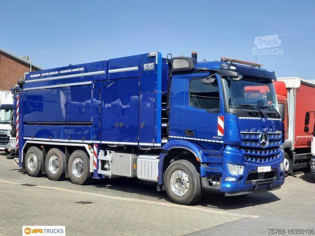 Tankwagen MERCEDES-BENZ 3253 L AROCS 8X4 Saugbagger MTS DINO 12