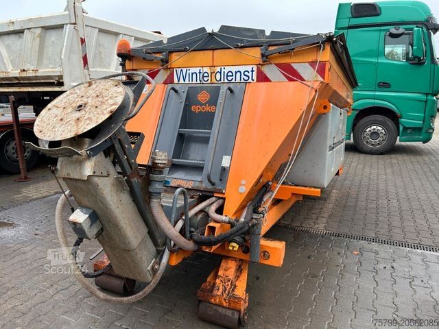 Ruloninė konteinerinė savivartis MERCEDES-BENZ 1824 Axor Abroller mit Schneeschild und Streuer