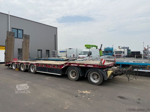 Remolque de plataforma baja HUMBAUR 5-Achs Tieflader / Lift- und Lenkachse/ 50 to