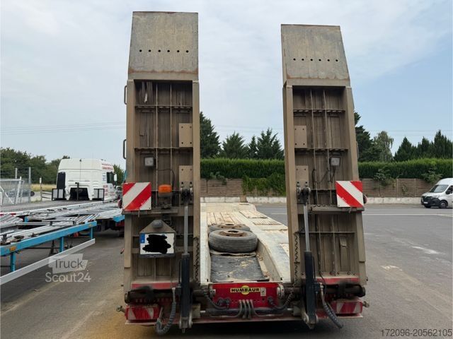 Remolque de plataforma baja HUMBAUR 5-Achs Tieflader / Lift- und Lenkachse/ 50 to