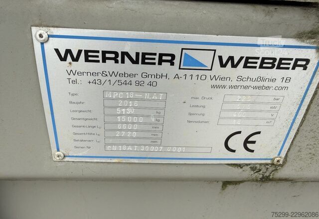 2016 Werner MPC 18 kablio konteinerinė platforma Sonstige Werner MPC 18 Hakenpressmulde