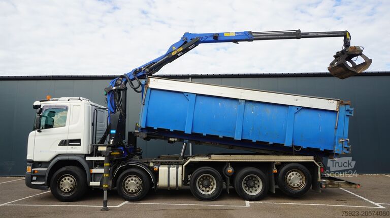 Camion-grue Scania G 490 10X4 CABLE SYSTEM TRUCK WITH PALFINGER Q1...