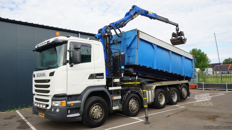 Camion-grue Scania G 490 10X4 CABLE SYSTEM TRUCK WITH PALFINGER Q1...