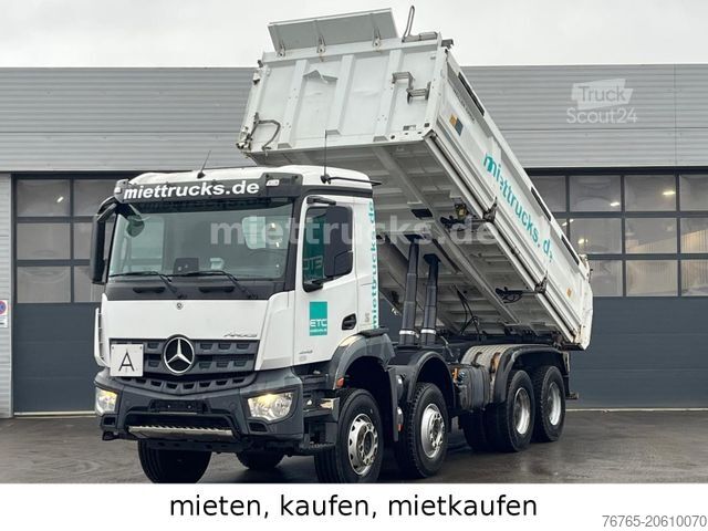 Autocamion basculant tridirecțional MERCEDES-BENZ 4143 K Meiller Bordmatik Mietkauf möglich