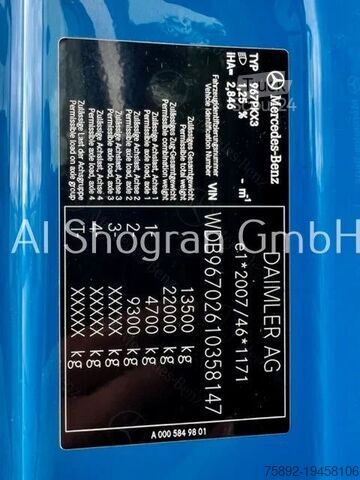 Chassis med førerhus Mercedes-Benz Atego 1318 4x2/Euro 6/Schaltung/Klima/1218