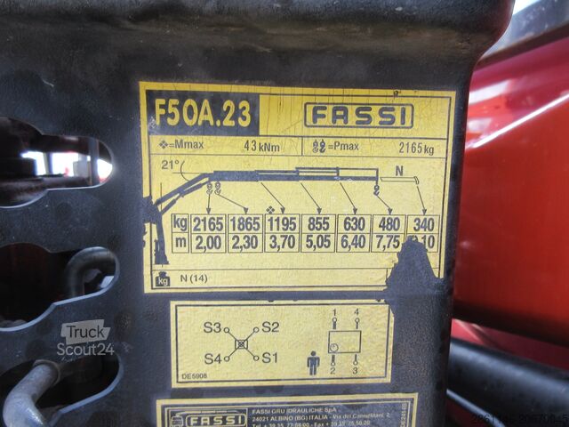 Lastbil med kran och tippflak IVECO DAILY 65C18