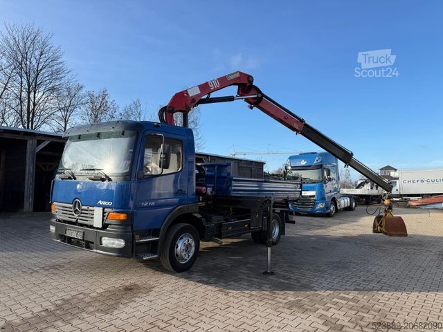Třístranný sklápěč MERCEDES-BENZ Atego1218 HMF910 inkl. Greifer*Meiller4m*AHK*TOP