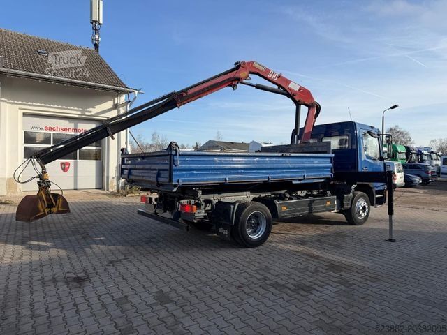 Sklápěcí vůz MERCEDES-BENZ Atego1218 HMF910 inkl. Greifer*Meiller4m*AHK*TOP