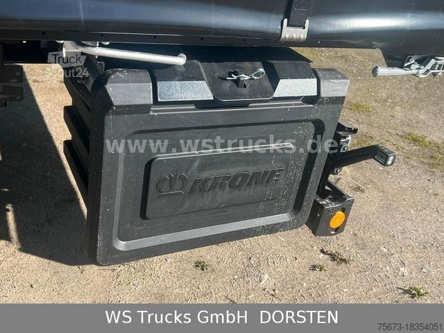 Semi-remorque bâchée KRONE Planauflieger SDP 27 Edscha SAF Achsen