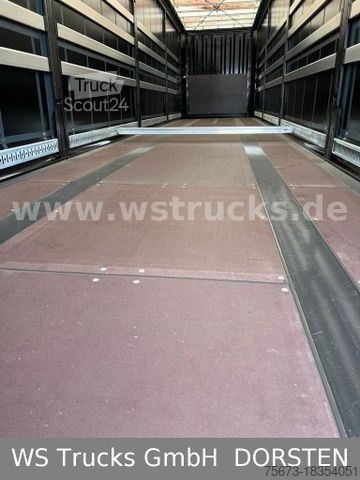 Semi-remorque bâchée KRONE Planauflieger SDP 27 Edscha SAF Achsen