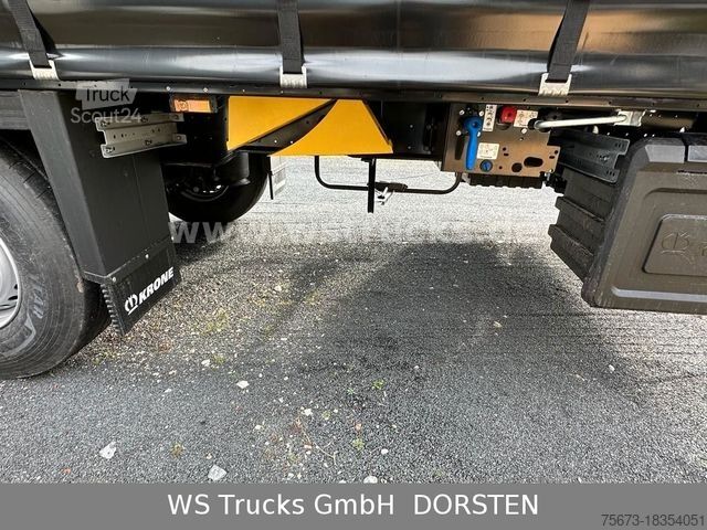 Semi-remorque bâchée KRONE Planauflieger SDP 27 Edscha SAF Achsen