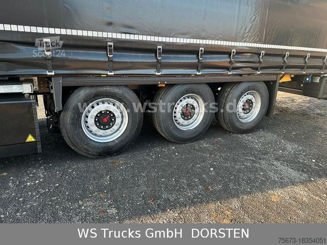 Semi-remorque bâchée KRONE Planauflieger SDP 27 Edscha SAF Achsen