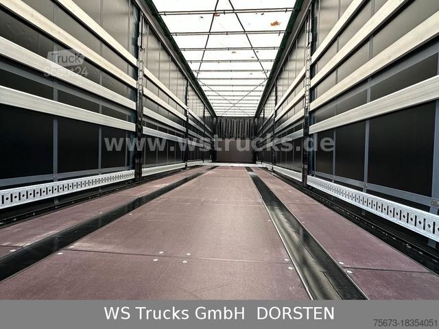 Semi-remorque bâchée KRONE Planauflieger SDP 27 Edscha SAF Achsen