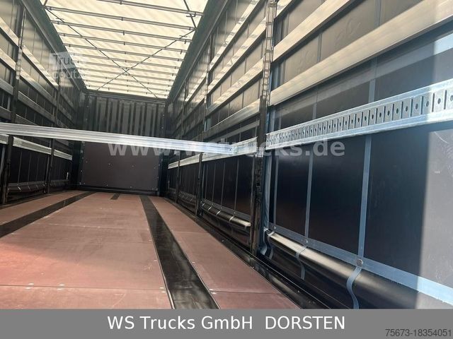 Semi-remorque bâchée KRONE Planauflieger SDP 27 Edscha SAF Achsen