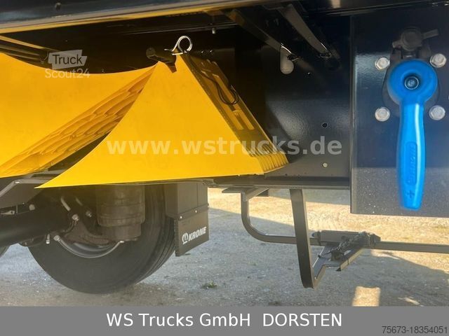 Semi-remorque bâchée KRONE Planauflieger SDP 27 Edscha SAF Achsen