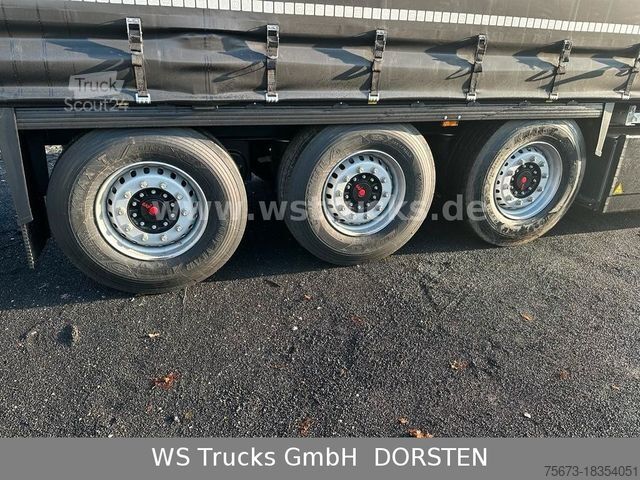 Semi-remorque bâchée KRONE Planauflieger SDP 27 Edscha SAF Achsen