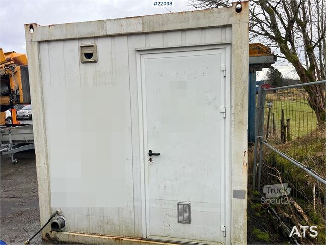 Máquina de construcción  20 fot container m/ wc, dusj, vask, varmtvannsbere