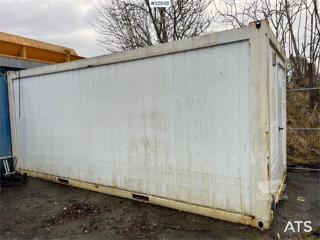 Máquina de construcción 20 fot container m/ wc, dusj, vask, varmtvannsbere