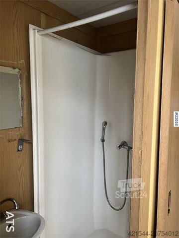 Máquina de construcción  20 fot container m/ wc, dusj, vask, varmtvannsbere