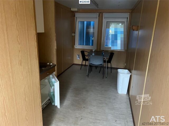 Máquina de construcción  20 fot container m/ wc, dusj, vask, varmtvannsbere