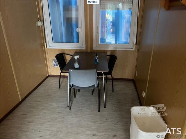 Máquina de construcción 20 fot container m/ wc, dusj, vask, varmtvannsbere