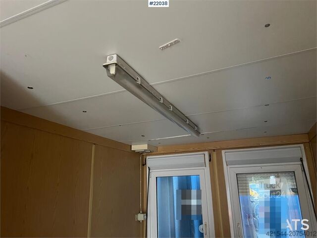 Máquina de construcción 20 fot container m/ wc, dusj, vask, varmtvannsbere