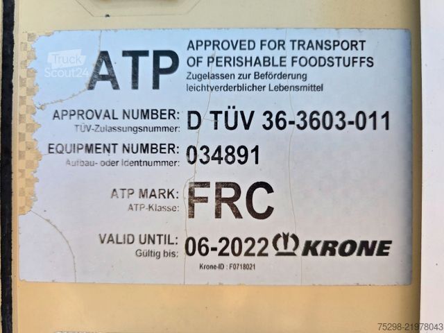 Рефрижераторний напівпричіп KRONE SD / Doppelstock / Doppelverdampfer / FRC 2022