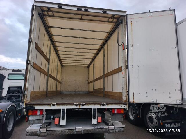 φορτηγό πλατφόρμα με μουσαμά MAN 18.290 TGM